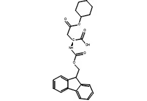 Fmoc-Asp(OcHex)-OH structure, CAS 130304-80-2