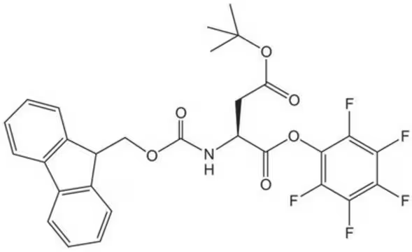 Fmoc-Asp(OtBu)-Opfp structure, CAS 86061-01-0