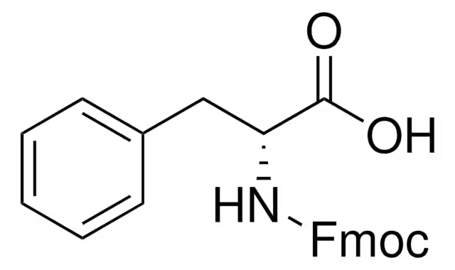Fmoc-D-Phenylalanine structure, CAS 86123-10-6