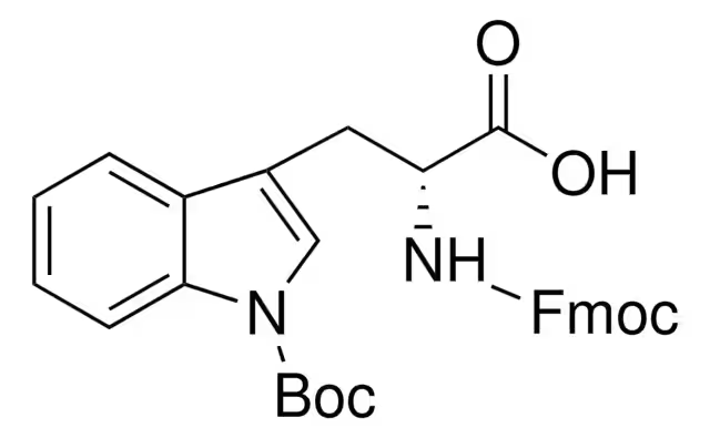 Fmoc-D-Trp(Boc)-OH structure, CAS 163619-04-3