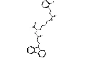 Fmoc-Lys(2-Cl-Cbz)-OH structure, CAS 133970-31-7