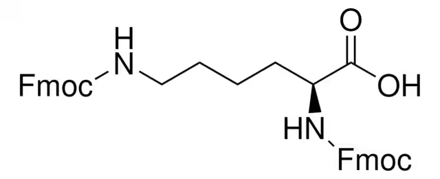Fmoc-Lys(Fmoc)-OH structure, CAS 78081-87-5
