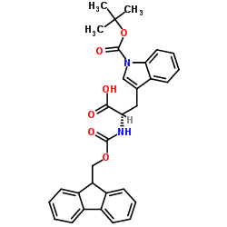 Fmoc-Trp(Boc)-OH structure, CAS 143824-78-6