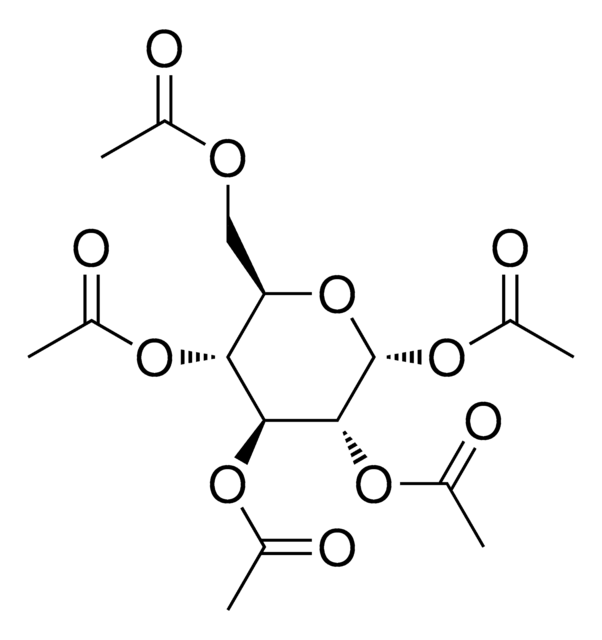 Glucose pentaacetate structure, CAS 604-68-2
