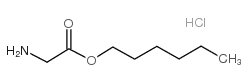 Glycine-1-hexyl ester hydrochloride structure, CAS 75980-28-8