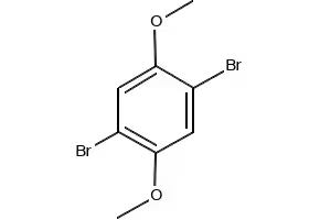 1,4-Dibromo-2,5-dimethoxybenzene structure, CAS 2674-34-2