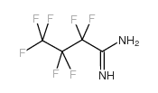 Heptafluorobutyrylamidine structure, CAS 375-19-9
