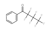 Heptafluoropropyl phenyl ketone structure, CAS 559-91-1