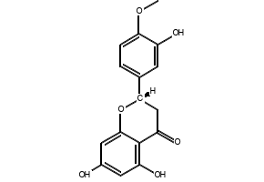 Hesperetin structure, CAS 520-33-2