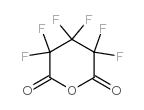 Hexafluoroglutaric anhydride structure, CAS 376-68-1