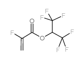 Hexafluoroisopropyl-2-fluoroacrylate structure, CAS 74359-06-1