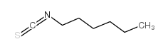 Hexyl isothiocyanate structure, CAS 4404-45-9