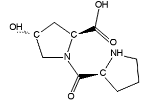 H-Pro-Hyp-OH structure, CAS 18684-24-7