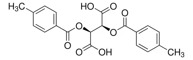 (+)-Di-1,4-toluoyl-D-tartaric acid structure, CAS 32634-68-7