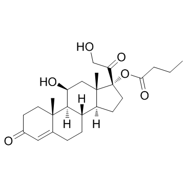 Hydrocortisone butyrate structure, CAS 13609-67-1