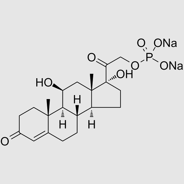 Hydrocortisone sodium phosphate structure, CAS 6000-74-4