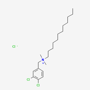 Dichlorbenzalkonium chloride structure, CAS 8023-53-8