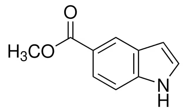 Indole-5-carboxylic acid methyl ester structure, CAS 1011-65-0