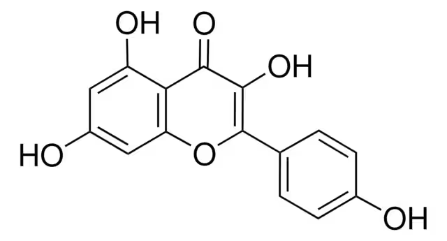 Kaempferol structure, CAS 520-18-3