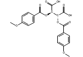 L-(-)-Dianisoyl-tartaric acid structure, CAS 50583-51-2