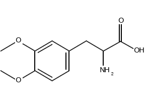 L-3,4-Dimethoxyphenylalanine structure, CAS 55-59-4