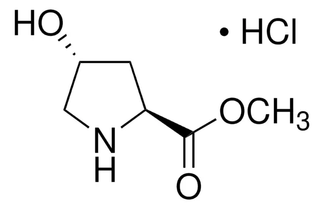 L-4-trans-Hydroxyproline methyl ester hydrochloride salt structure, CAS 40216-83-9