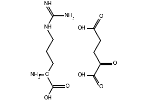 L-Arginine alpha-ketoglutarate(1:1) structure, CAS 16856-18-1