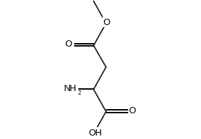 L-Aspartic acid beta-methyl ester hydrochloride structure, CAS 16856-13-6