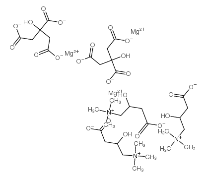 L-Carnitine magnesium citrate structure, CAS 214708-32-4