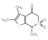 1,5,6-Trimethyl-1,2,3,4-tetrahydro-2lambda6-thieno[2,3-c][1,2]thiazine-2,2,4-trione structure, CAS 175202-79-6