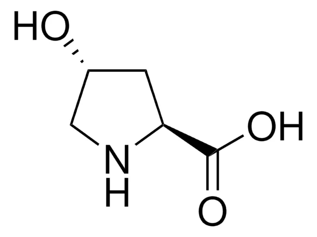 L-Hydroxyproline structure, CAS 51-35-4