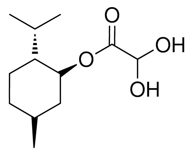 L-Menthyl glyoxylate hydrate structure, CAS 111969-64-3