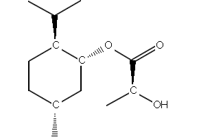 L-Menthyl lactate structure, CAS 61597-98-6