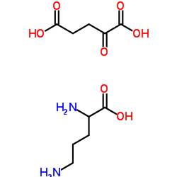 L-Ornithine alpha-ketoglutarate(1:1) dihydrate structure, CAS 5191-97-9