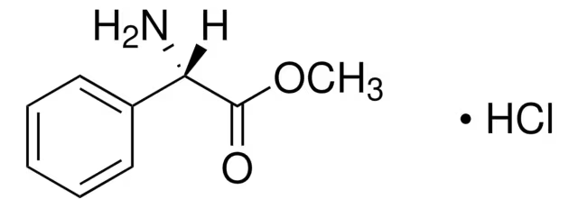 L-Phenylglycine methyl ester hydrochloride structure, CAS 15028-39-4