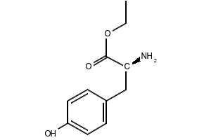 L-Tyrosine ethyl ester structure, CAS 949-67-7