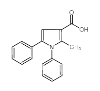 1,5-Diphenyl-2-methylpyrrole-3-carboxylic acid structure, CAS 109812-64-8