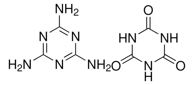 Melamine cyanurate structure, CAS 37640-57-6