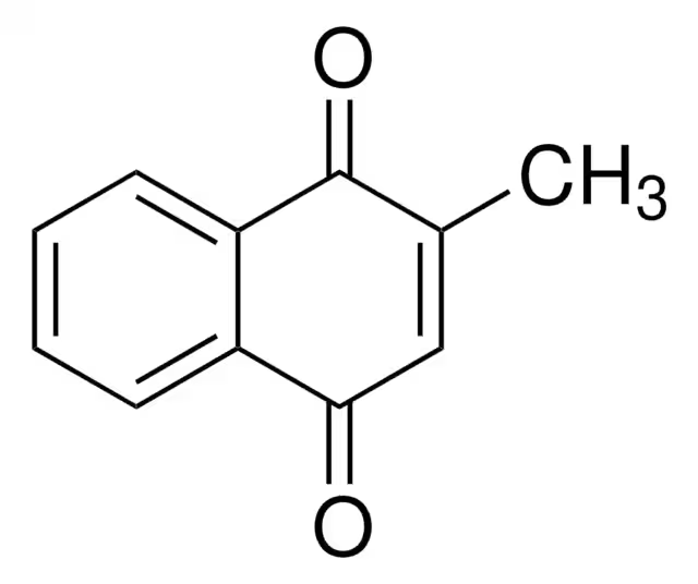Menadione structure, CAS 58-27-5