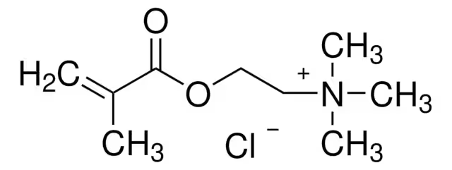 Methacrylatoethyl trimethyl ammonium chloride structure, CAS 5039-78-1