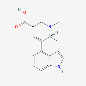 Lysergic acid structure, CAS 82-58-6
