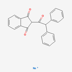 Diphacinone structure, CAS 82-66-6