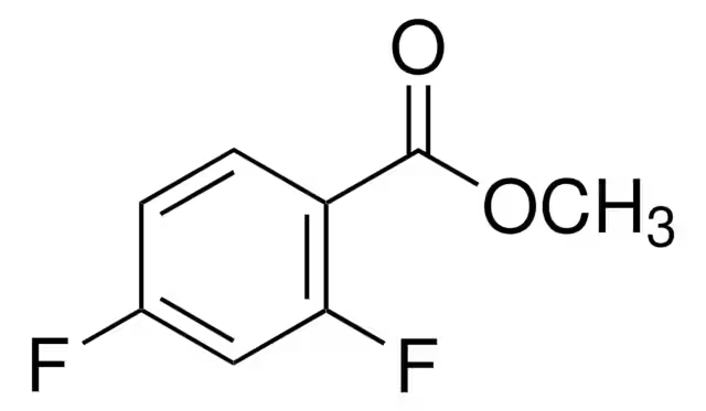Methyl 2,4-difluorobenzoate structure, CAS 106614-28-2