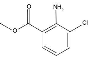 Methyl 2-amino-3-chlorobenzoate structure, CAS 77820-58-7