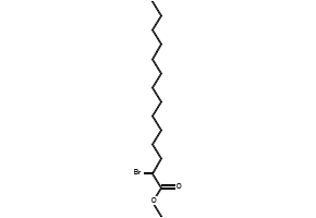 Methyl 2-bromomyristate structure, CAS 16631-25-7
