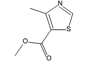 Methyl 4-methylthiazole-5-carboxylate structure, CAS 81569-44-0