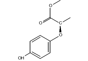 Methyl D-2-(4-hydroxyphenoxy)propionate structure, CAS 96562-58-2