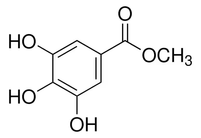 Methyl gallate structure, CAS 99-24-1