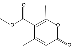 Methyl isodehydroacetate structure, CAS 41264-06-6