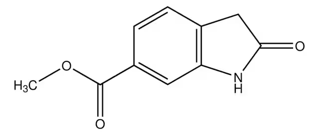 Methyl oxindole-6-carboxylate structure, CAS 14192-26-8